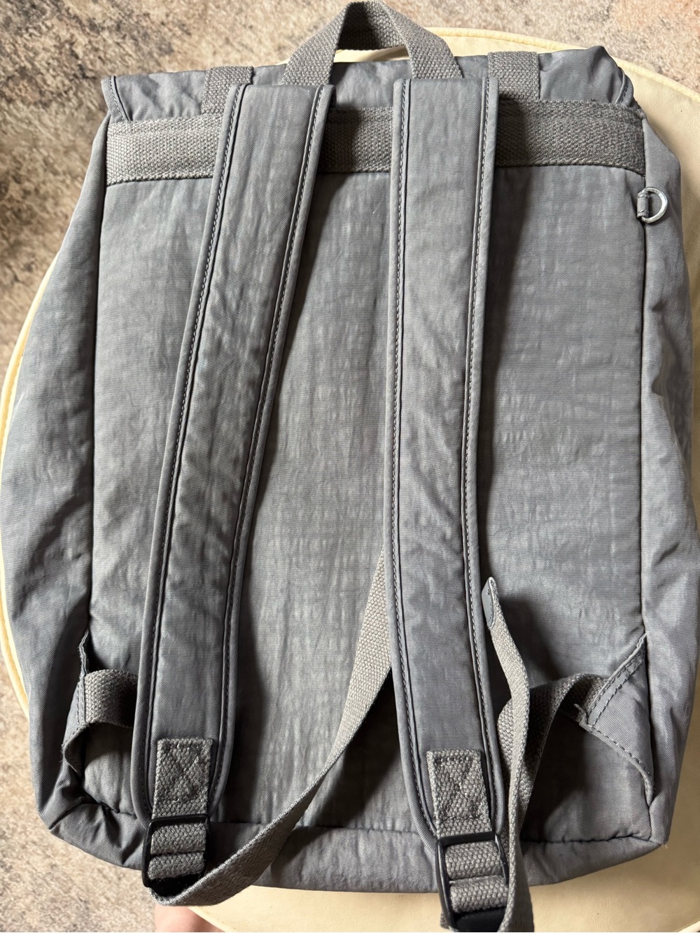 Kipling Gray Everyday Backpack with Front Pocket - Picture 3 of 11